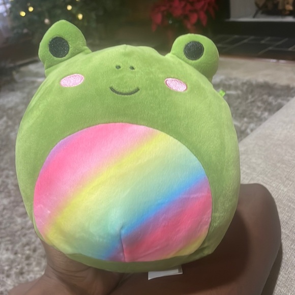 Squishmallow 7.5” Doxl Rainbow Belly Frog Plush - Picture 1 of 4